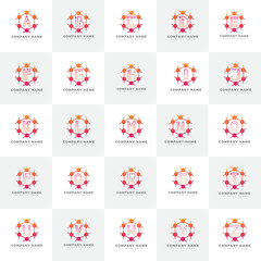 Chemical reaction logo collection