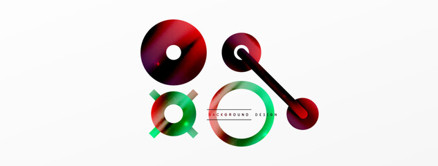 Circle composition abstract background. Trendy techno business template for wallpaper, banner, background or landing