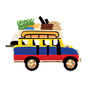 Colombian Chiva transport