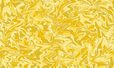 Light Vibrant Yellow Flowy Pattern Marble Design
