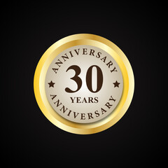 anniversary badge design template. anniversarry design vector