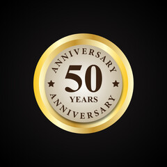 anniversary badge design template. anniversarry design vector