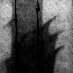 Black shadows on the concrete wall, abstract shadow, background for ideas