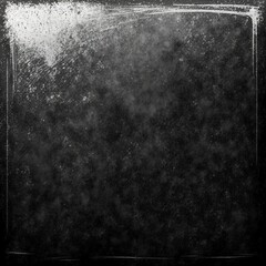 Dust scratches overlay. Old film texture. Black aged screen with white dirt effect for photo editor