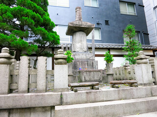 Fototapeta na wymiar Honnouji Temple and Grave of Oda Nobunaga, Kyoto, Japan