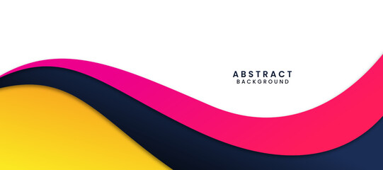 Fototapeta premium abstract wavy background vector illustration template