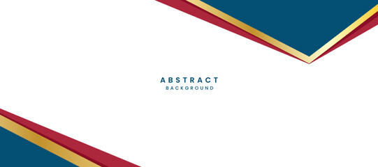 abstract geometric blue and red background vector illustration