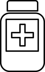 Obraz premium Medicine and health icon vector illustration on white background