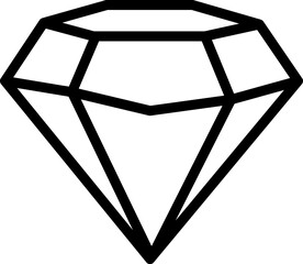 gems icon line art style on white background..eps