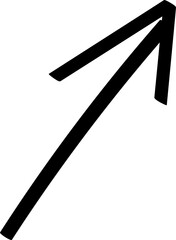 Hand drawn arrow vector