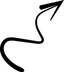 Hand drawn arrow vector