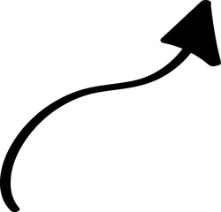 Hand drawn arrow vector
