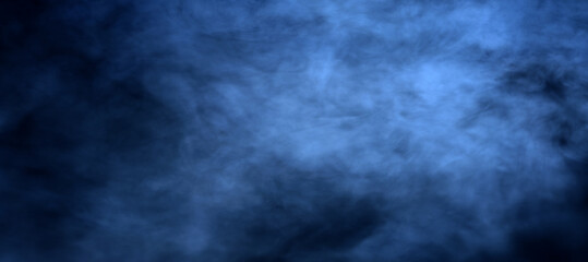 Sky nature cloud smoke black night background for horror blue poster design wallpaper