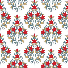 paisley  flower    Design pattern on background