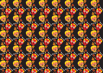 seamless pattern with flowers