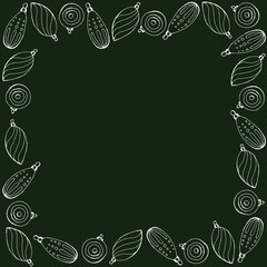 Banner for seasonal discounts, invitation or greeting card, exclusive Christmas decorations, christmas flat design vector. Holiday Party Card Design Template
