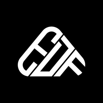 EOF letter logo creative design with vector graphic, EOF simple and modern logo.