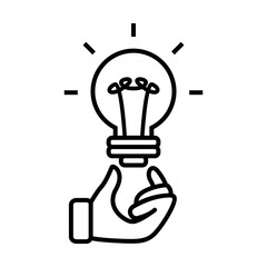 Idea icon vector graphic illustration