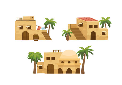 Middle Eastern Arabic Houses Christmas Nativity Story Elements