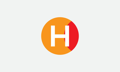 Obraz premium Colorful circle logo and circle favicon vector and simple circle monogram vector and flat icon symbol with letters