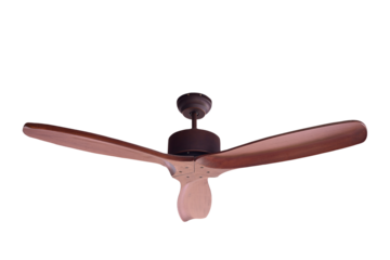 Electric ceiling fan isolated.