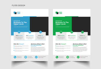 Corporate business flyer post template design. 