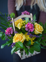 nice bouquet in the hands