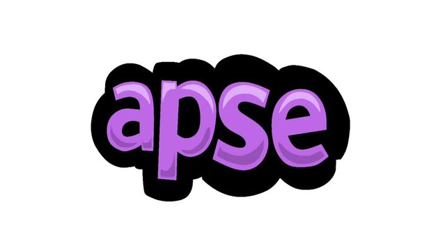 White screen animation video written APSE