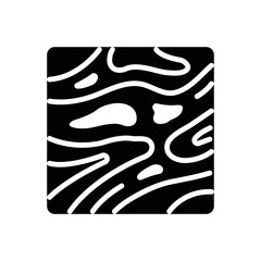 Black solid icon for marble