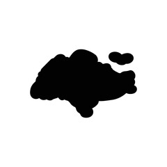 Black solid icon for singapore