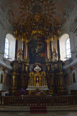 Fototapeta na wymiar Eichst tt, Germany Archangelchurch - Schutzengelkirche in the town of Eichst tt, region Bavaria, Germany