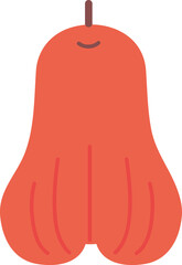 Hand drawn style drawing Rose apple