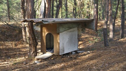 Booth in the forest