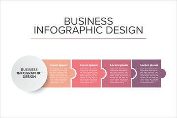 Modern Infographic element set business flat design presentation