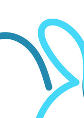 Abstract Blue Lines Background 