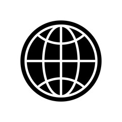 globe icon vector logo template