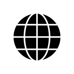 globe icon vector logo template