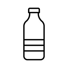 water bottle icon vector logo template