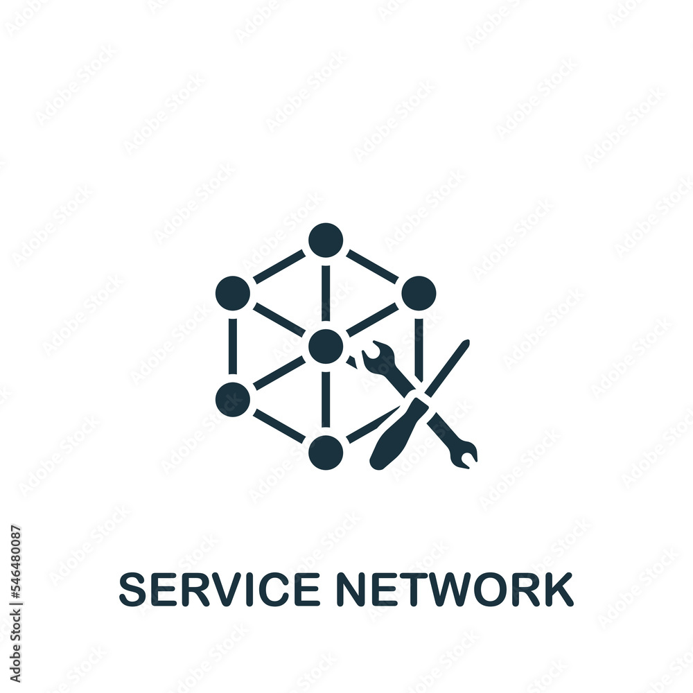 Poster service network icon. monochrome simple product management icon for templates, web design and infogr