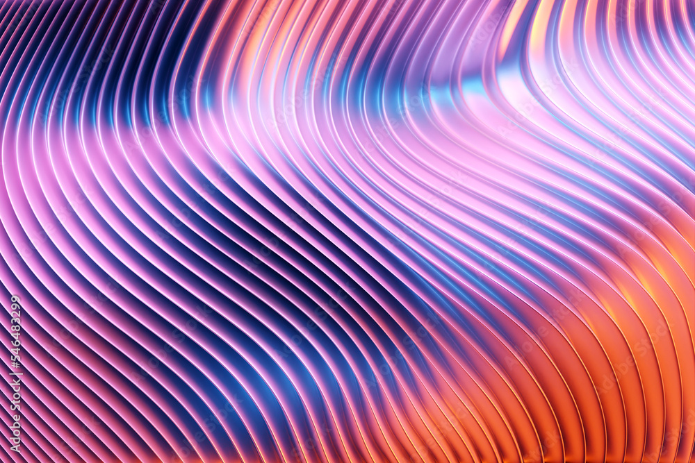 Poster 3d rendering. pink geometric pattern. minimalistic pattern of simple shapes. bright creative symmetr