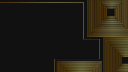 Gradient black gold abstract background