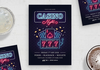 Casino Flyer Template - Powered by Adobe