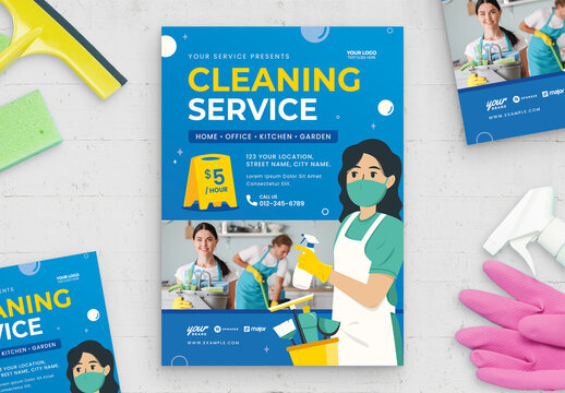 Cleaning Service Flyer Template