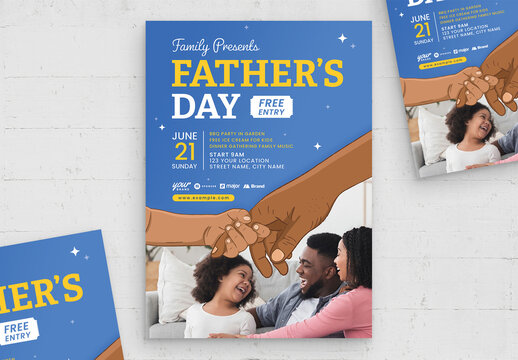 Father's Day Flyer Template