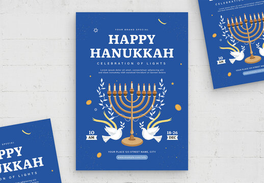 Hanukkah Flyer Template
