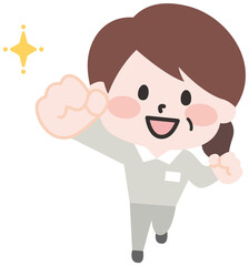 やる気満々の軽作業スタッフ