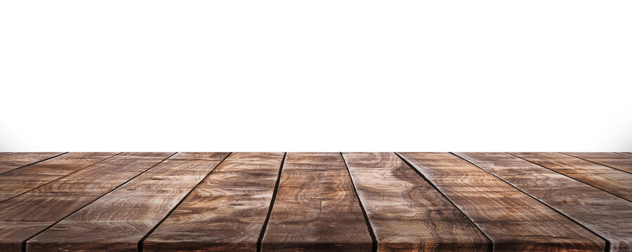 Empty wood table top PNG file background - can used for display or montage your products.