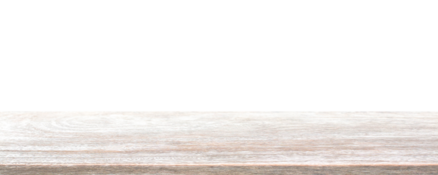 Empty wood table top PNG file background - can used for display or montage your products.