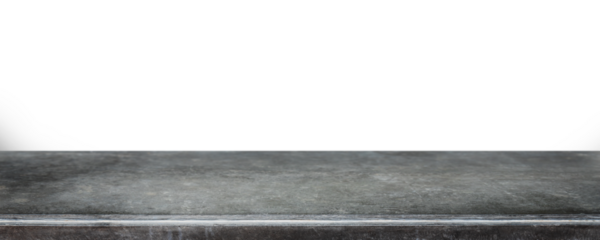Empty marble stone table top PNG file background - can used for display or montage your products.
