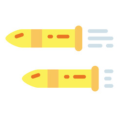 bullets flat icon style